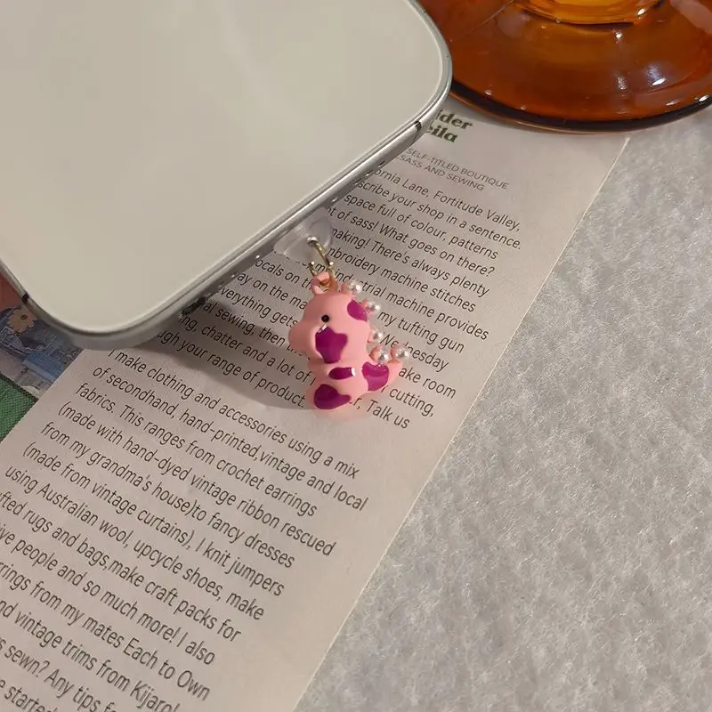 Mobile phone dust plug type-c special pink cartoon rabbit small dinosaur strawberry cute simple charging plug
