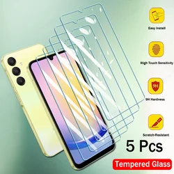 5PCS Tempered Glass For Samsung Galaxy A55 A35 C55 A25 A24 A15 A14 A05 A04 A34 A54 A13 A23 A33 A53 A73 Screen Protectors Glass