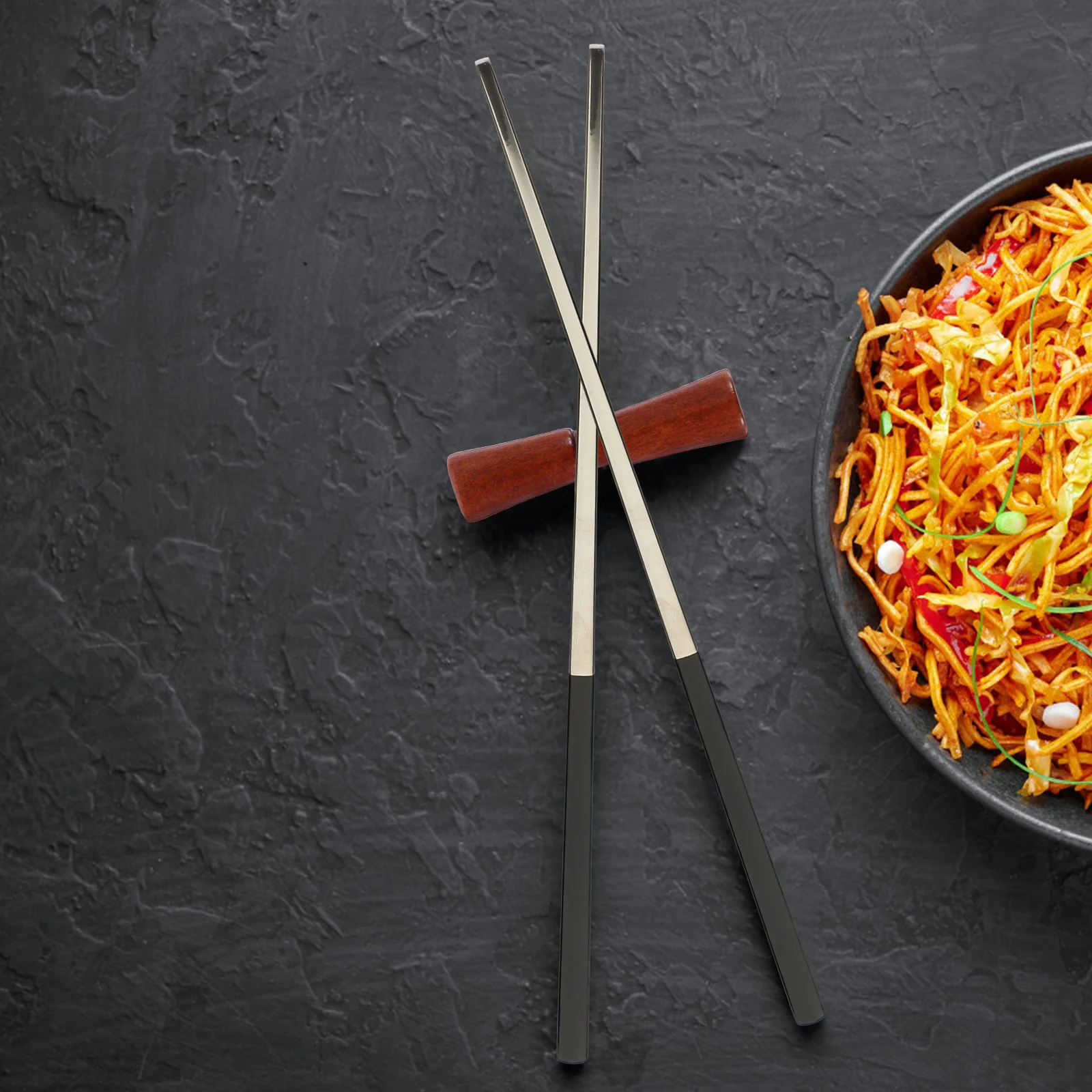 

5Pairs Anti-Skid Stainless Steel Chopsticks Exquisite Gift Set Lightweight Portable Reusable for Party Camping Dining