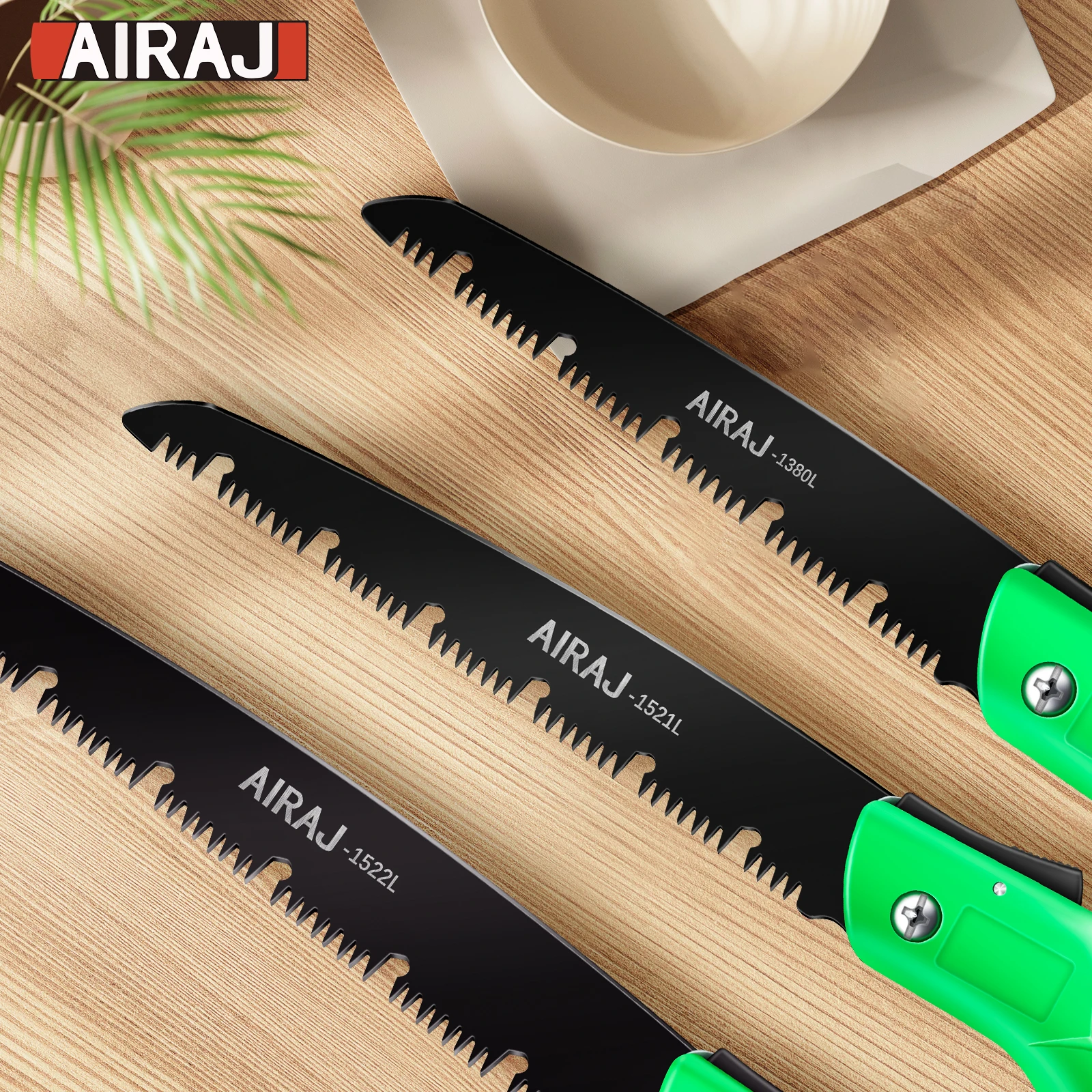 AIRAJ Multi-Functional Folding Saw SK5 Steel Sharp and Wear-Resistant Portable Household Manual Woodworking Saw