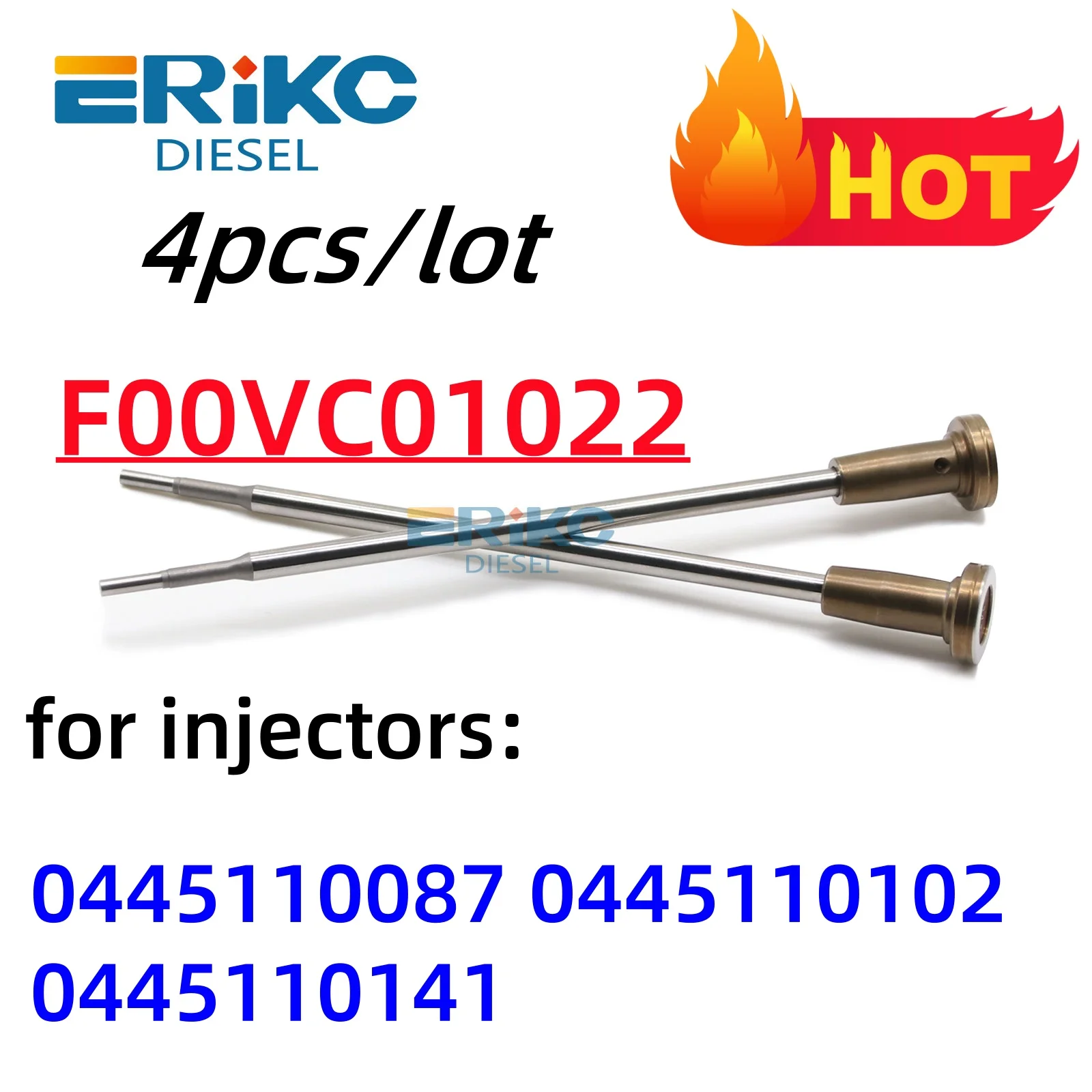 

F00VC01022 Common Rail Fuel Injector Control Valve Set F00VC01022 For Diesel Injector 0445110087 0445110102 0445110141