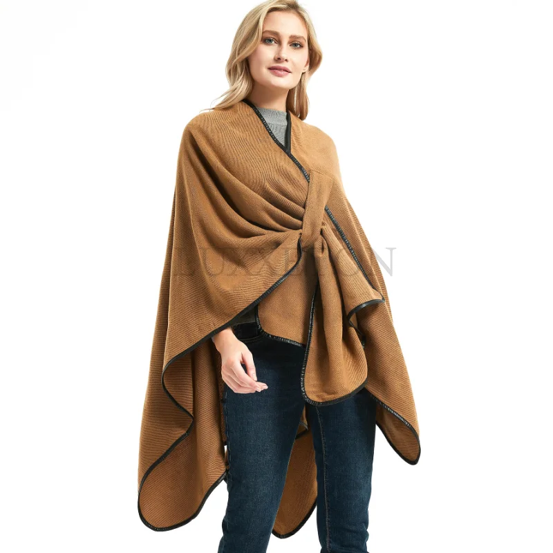 Women\'s Shawl Wrap Poncho Ruana Cape Open Front Sweater Cardigan for Fall Kimono Winter Holiday Ponchos for Women Capes