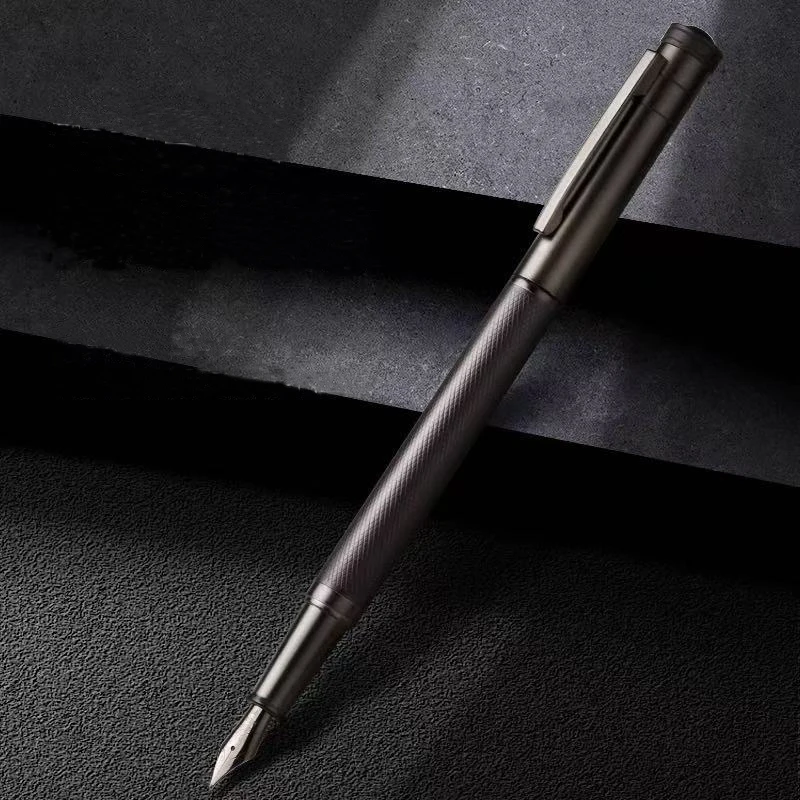 قلم حبر معدني من HERO Black Forest Titanium Black Series قلم جمالي طرف كتابة الطالب هدايا قرطاسية مكتبية للأعمال #4