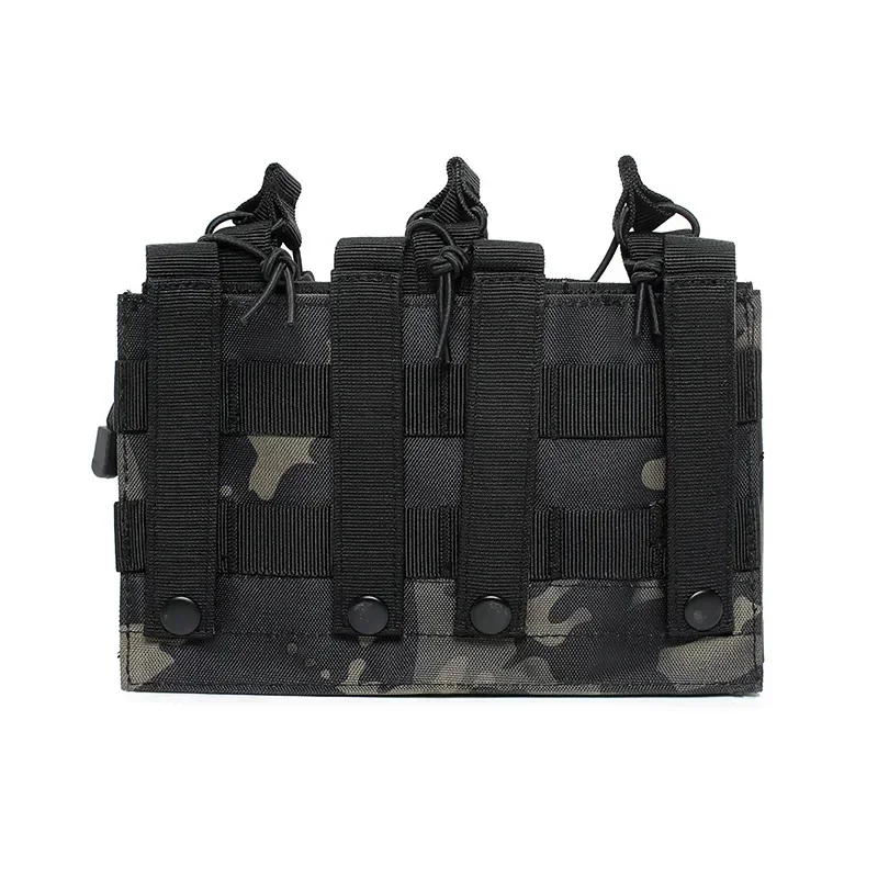 Taktische Molle Dreifach-Magazintasche 5.56 M4 Magazinhalter Outdoor Wandern Jagd Admin-Weste Taschen EDC Werkzeug-Organizer Hüfttasche – Detail 13