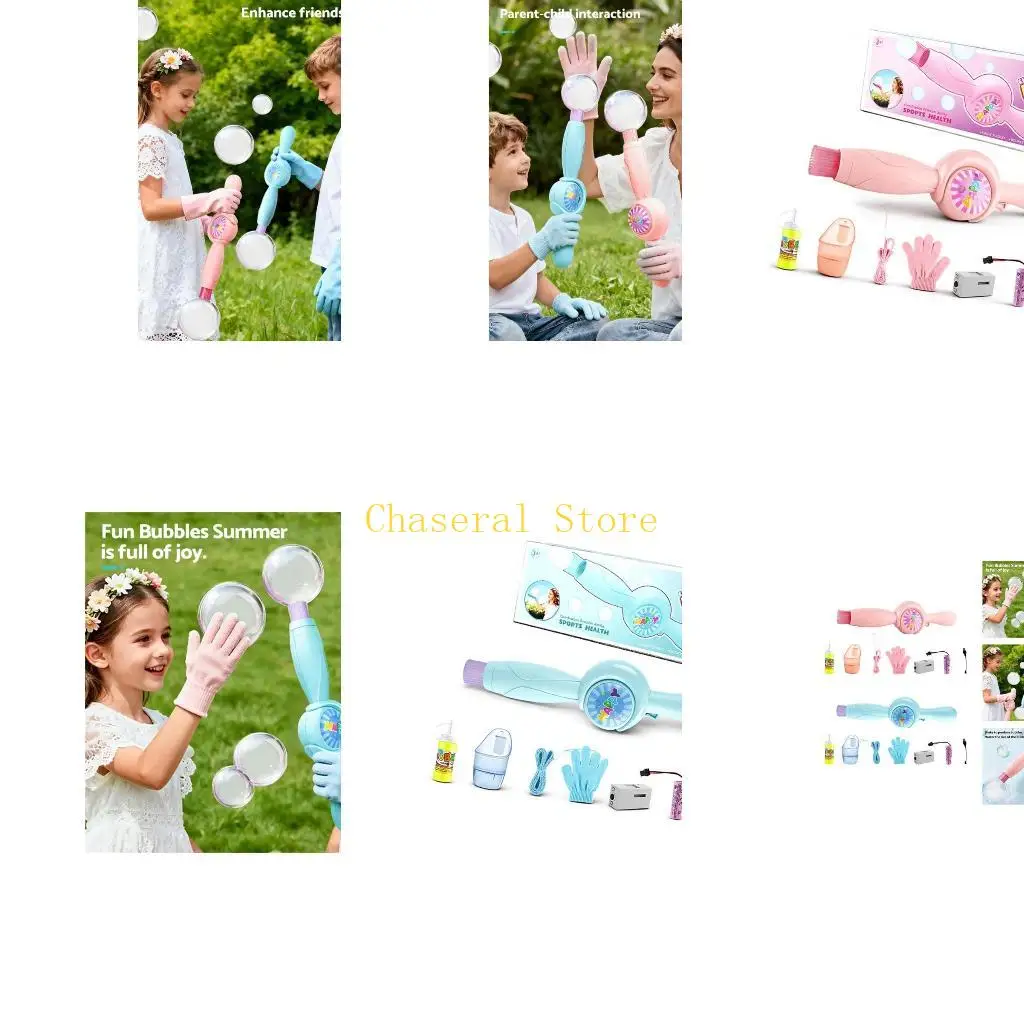 

E7CE Kids Electric Bubble Wand Magical Bubble Maker Fog Bubble Blower Toy for Outdoor