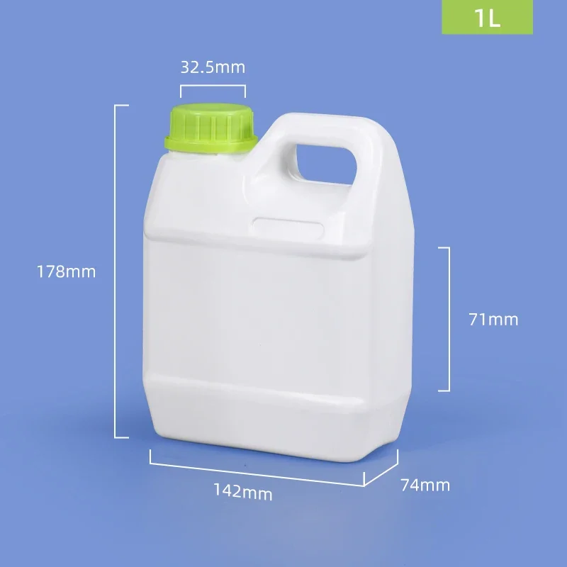 HDPE Container Plastic Sealing Bottle Food Grade Square Liquid Jerry Can For Gel Shampoo Multipurpose Hot Sale 1Pc