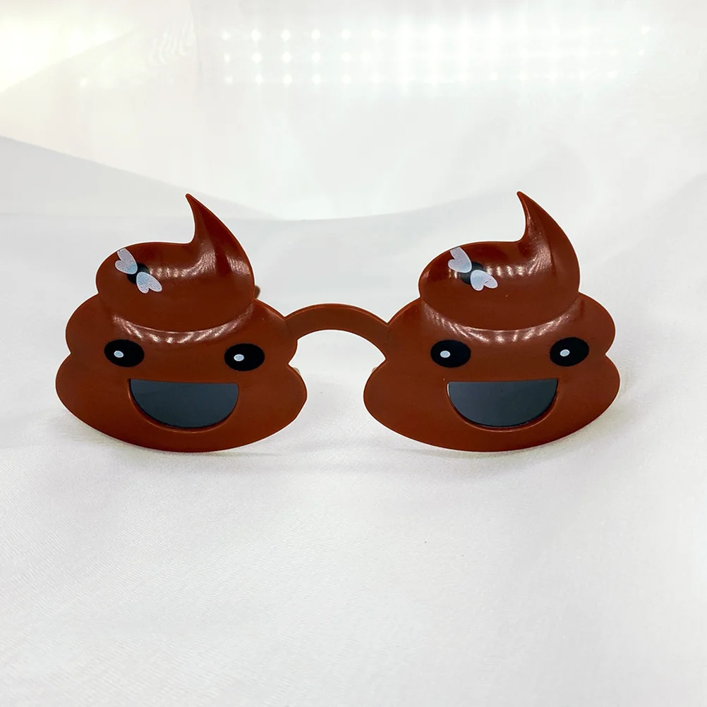 2 Pcs Funny Glasses Poop for Cosplay Eyeglasses Party Favors Sunglasses Photo Prop Dress-up