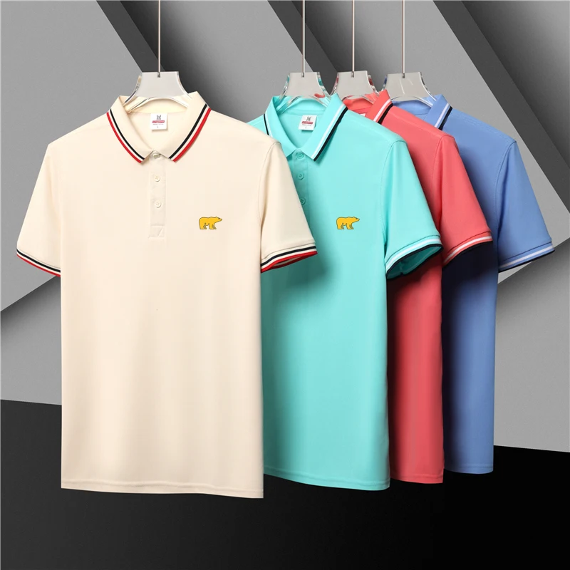 

Jack Nicklaus Men's Polo Shirt Embroidery T-shirt New Summer Fashion Casual Short Sleeve Business Breathable Sports Golf Top