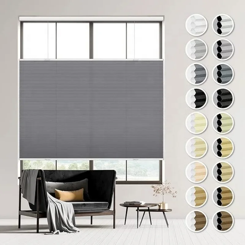 Cordless 25MM Double Cell Top Down Bottom Up Honeycomb Blinds Thermal Insulation Soundproof Manual Cellular Shade For Window