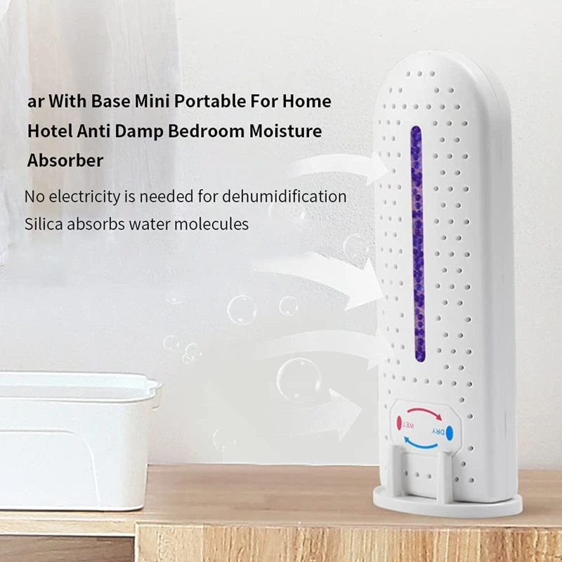 Rechargeable Small Dehumidifier Moisture Absorber for Closed Spaces Cabinet