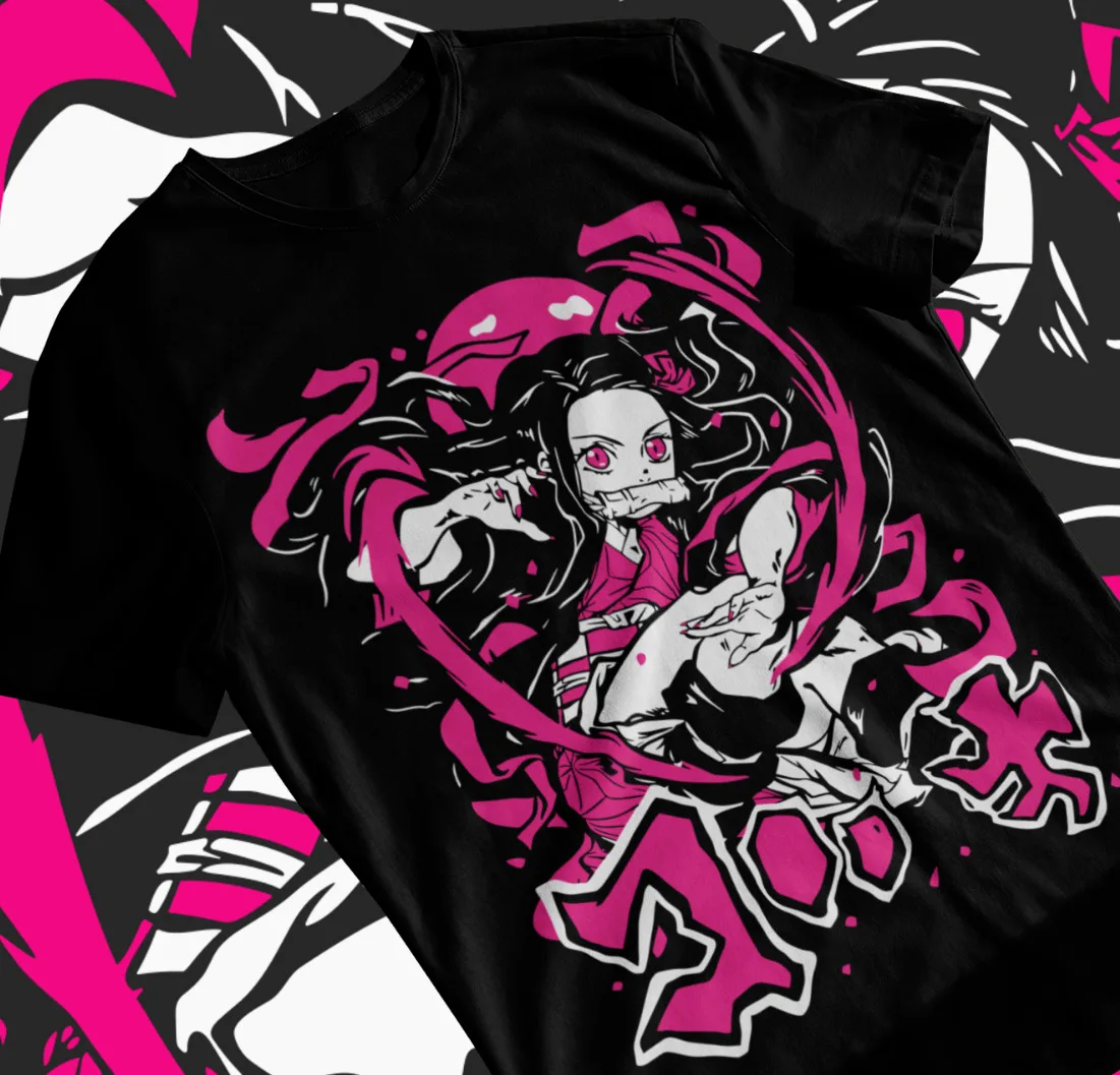 

Demon Slayer Nezuko Kamado Kimetsu No Yaiba Anime T Shirt Unisex Soft Tee