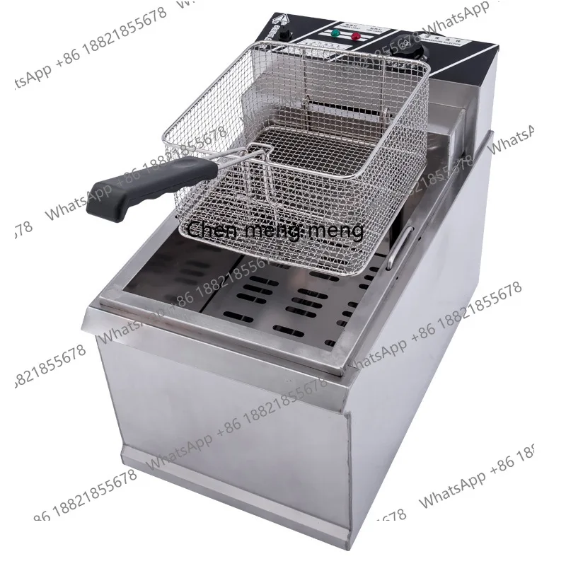 

Commercial Electric Deep Fryer Single Tank Single Screen Deep Fryer Multi-Functional French Fries Fried Chicken Electric Heating