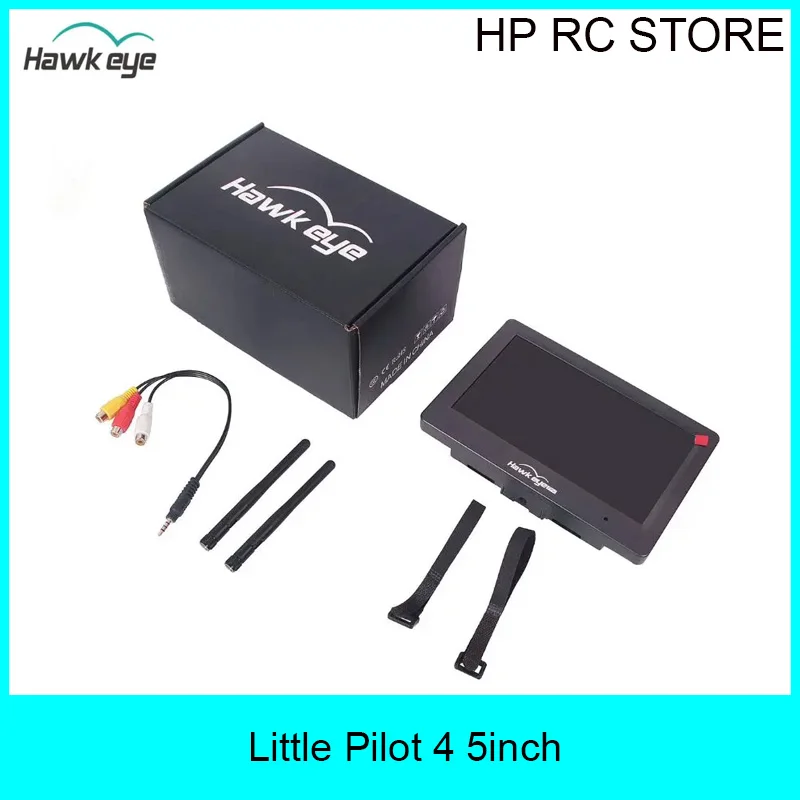 Hawkeye Sharp Vision 7Inch FPV Monitor 1000Lux High Brightness with HDMI DVR 4.9G 5.8G 6G Dual Receiver 3S-6S Input for RC Drone