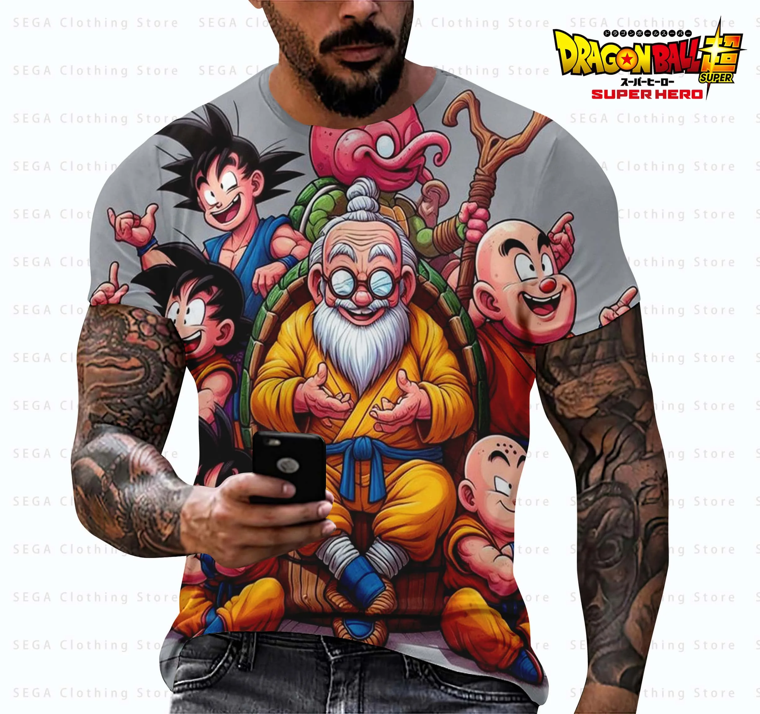 

2025 Trend Summer Anime Men's Streetwear Dragon ball T-Shirt Goku Super Saiya Clothing Tops Children's Harajuku Style Shirts