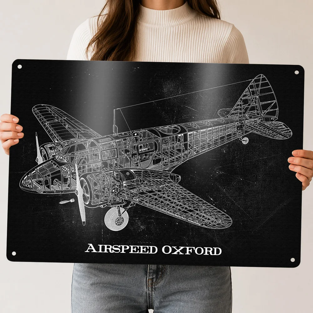 Airspeed Oxford Metal Poster Perfect Gift for Fans Lovers Customized Wall Art Metal Sign for Bedroom Decoration Aesthetic House