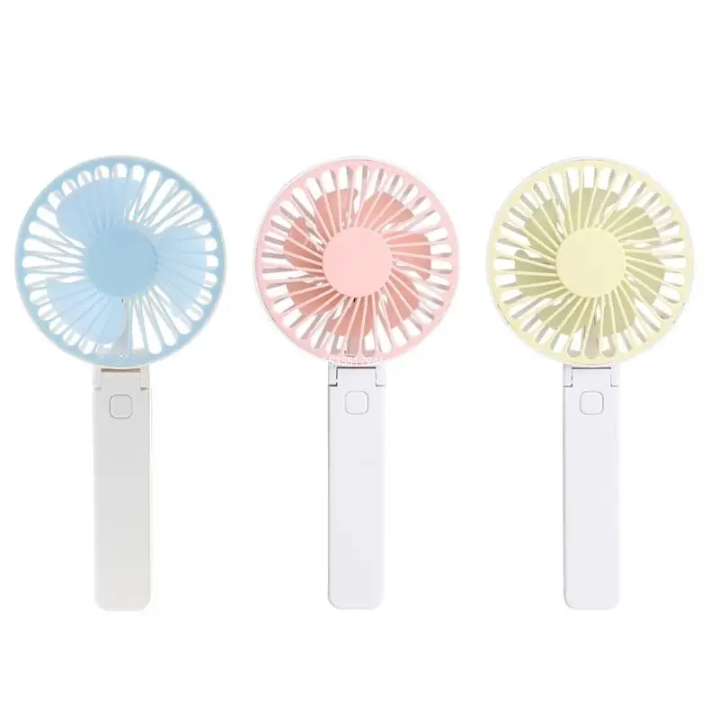 Foldable Handheld Fan Foldable Fan Rechargeable 3000mAh 3 Speed Electricity Rechargeable Fan Quiet for Outdoor Dropship