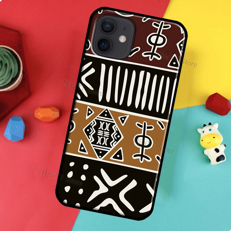 African Fabric Print Phone Case For iPhone 16 15 12 11 14 Pro Max 13 Mini Plus XR X XS Max Back Cover