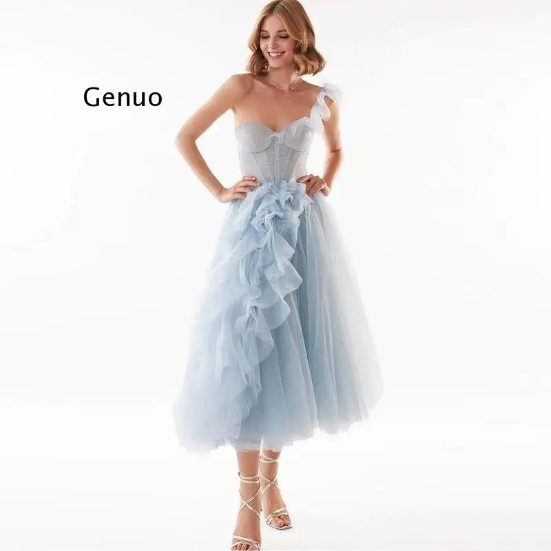 

Mesh Patchwork Party Dresses for Women Diagonal Collar Off Shoulder High Waist Slim Solid Summer Pleated Midi Dress Female