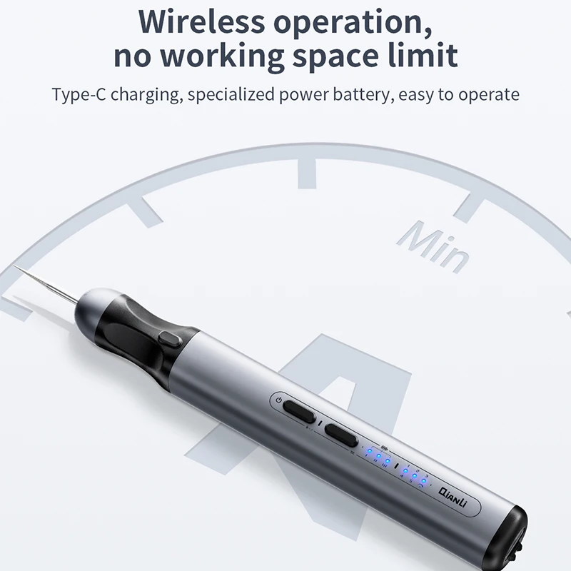 Qianli bolígrafo de pulido eléctrico inteligente para placa base de teléfono móvil, Chip IC, rectificado, perforación, corte, tallado, herramientas de reparación