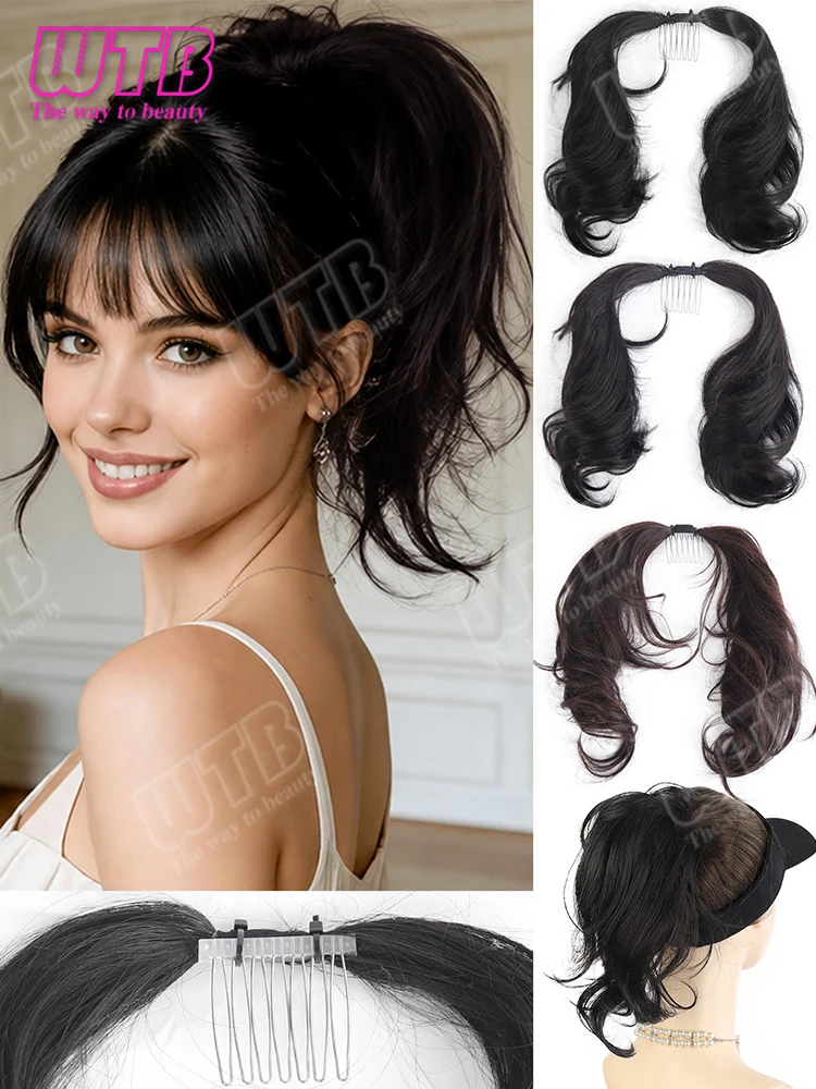 Messy Short Curly Ponytail Synthetic Wig Hair Extension Comb-In Ponytail DIY Hairstyle for Women Daily Wear Festival Party Event