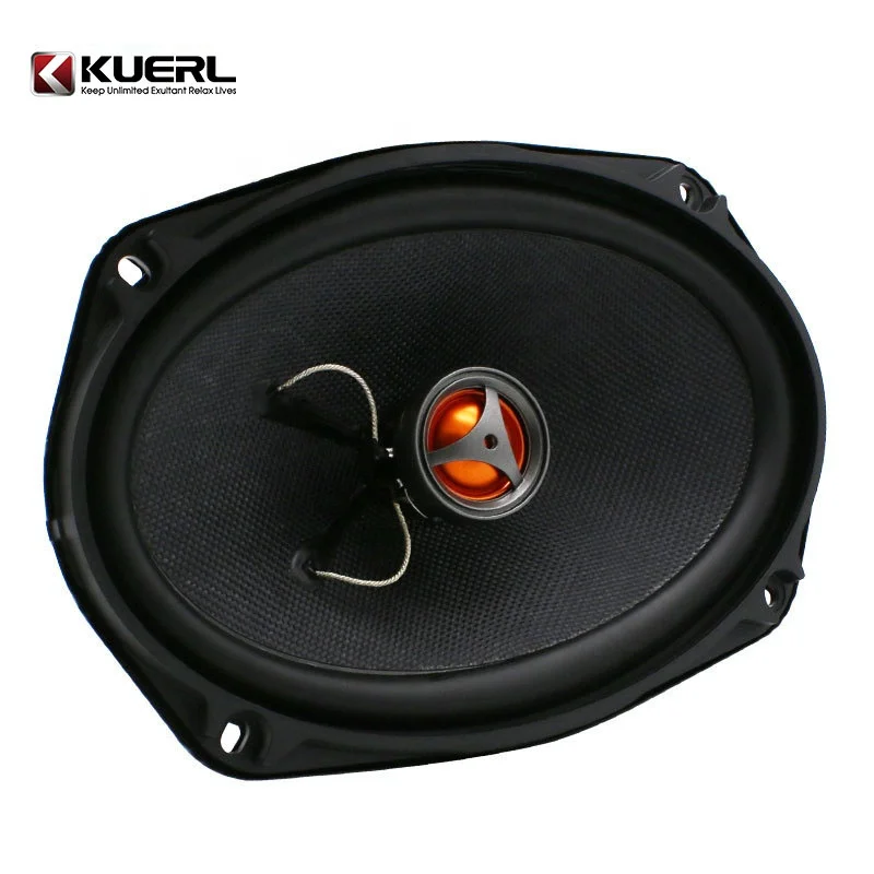 facrory Rubber-edged injection molded basin 35Hz-22kHz 6x9 Inch max 180W  91dB 4OHM 2 Way fullrange Car Audio Coaxial Speaker