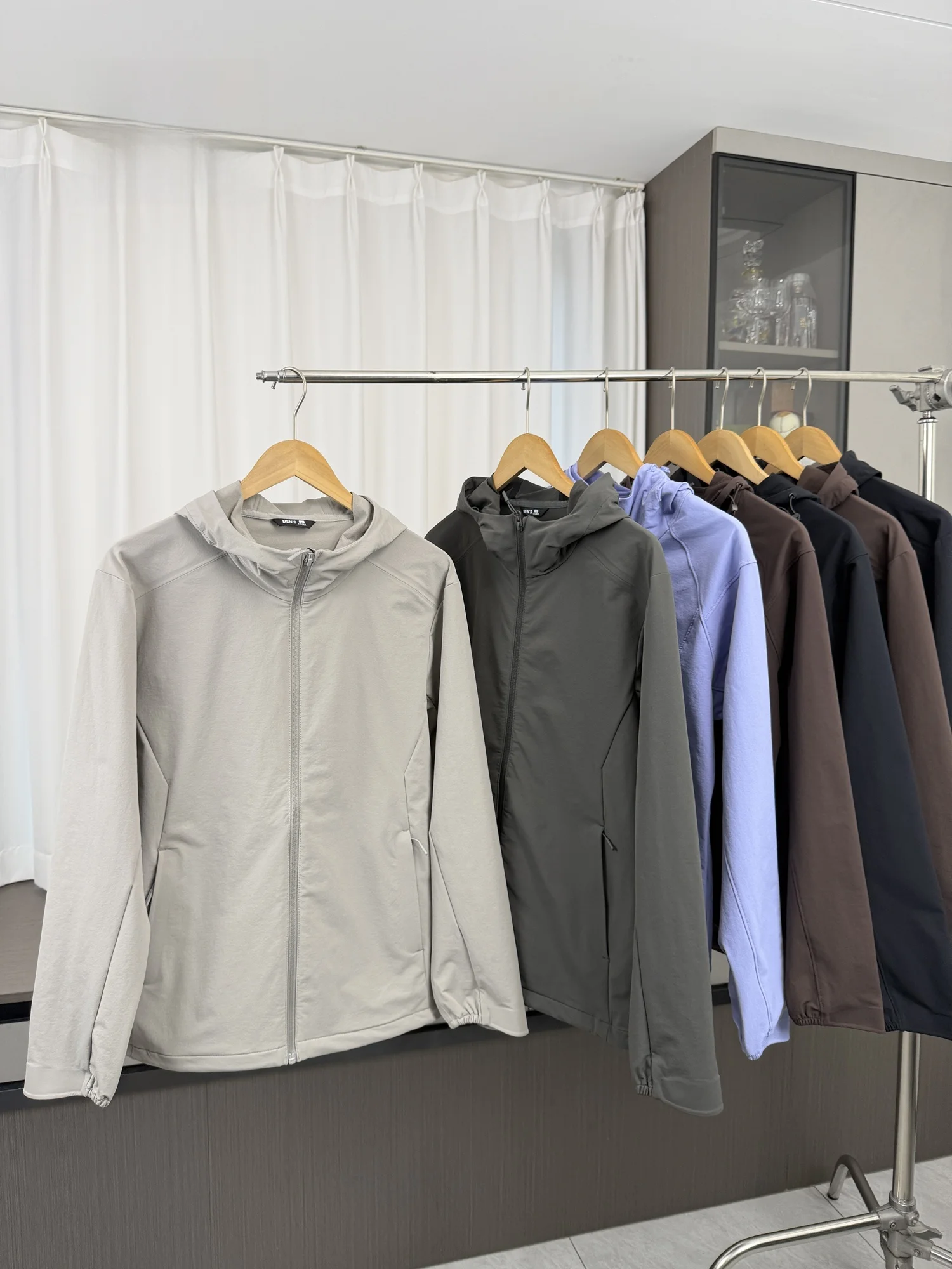 Outdoor Lightweight Casual Hooded Soft  Jacket Men's Fashion Urban Style Windproof Waterproof Autumn Winter Coat