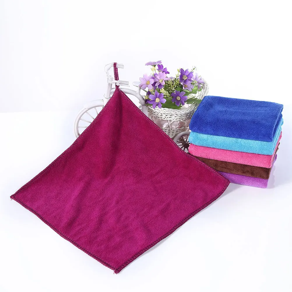 

4 Pcs Cleaning Cloths Absorbent Kitchen Towels 30x30cm Dish Dish Washing Towels Washcloths Glassware Tableware