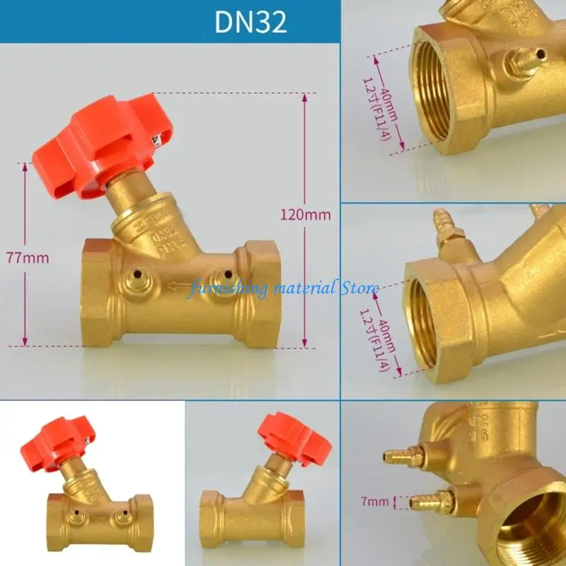 Y5GD Adjustable Brass Flows Control Valves For Even Heat Distribution In Homes