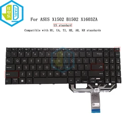 X1502 US JP RU Laptop Replacement Keyboard For ASUS Vivobook X1502ZA X1502VA B1502 B1502CBA 16X X1603 X1603ZA M1504 F1504 X1504