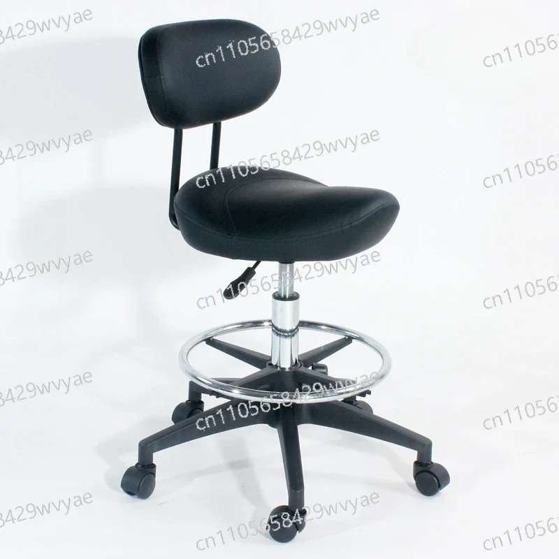 Classic and Minimalist Hair Salon Explosion-proof Saddle Chair with Adjustable Backrest Cash Register Chair