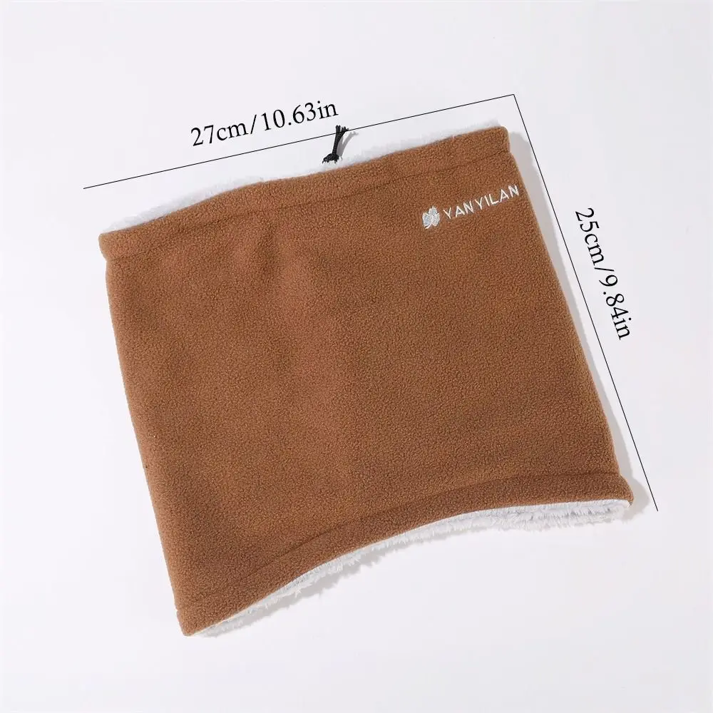 1Pc Winter Neck Warmer Windproof Thickened Warm Neck Gaiter for Men Women Cycling Hiking Drawstring Adjustable Bandana Face Mask