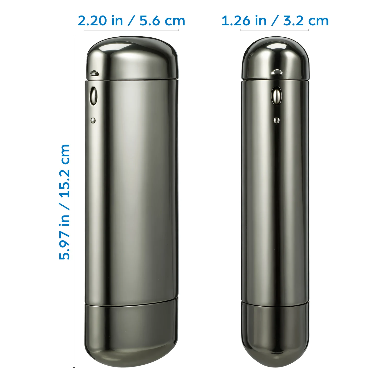 Tragbares Sonnenbrillenetui aus Aluminium mit Hartschale, kompakte Brillenbox aus Metall, Reise-Sicherheits-Brillenhalter, Organizer