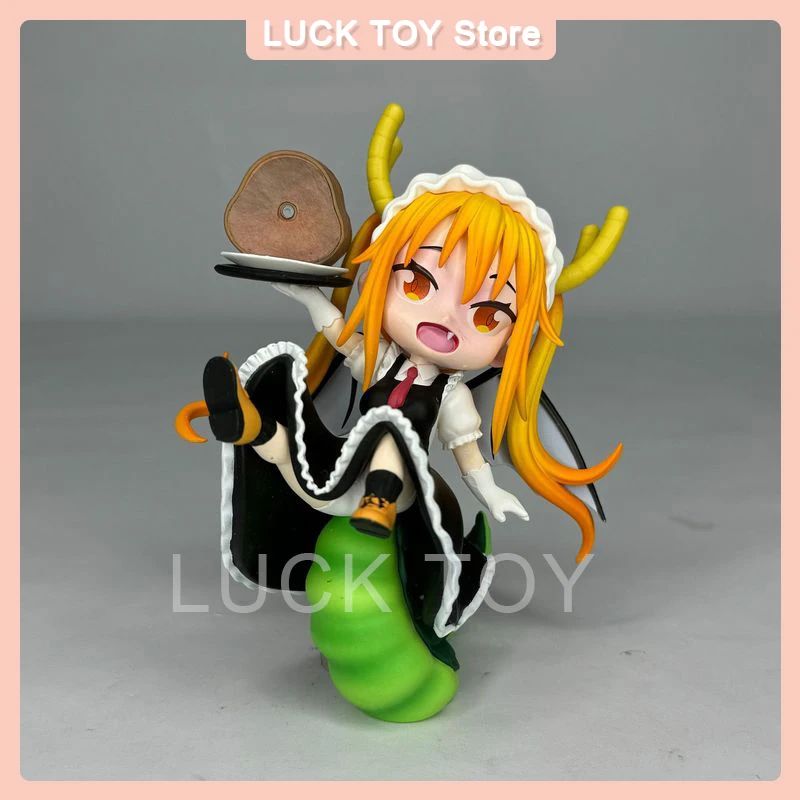 Miss Kobayashis Dragon Maid 15cm Figure Tohru Anime Figure Q Version Tohru Pvc Desktop Ornaments Doll Collection Kids Toys Gifts