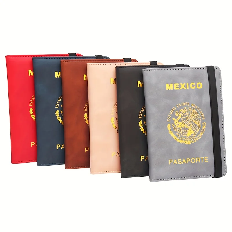 Passport Holder for Travel Women/Men Passport Wallet Rfid Blocking Card Slots, Mexico Rfid Passport Cover