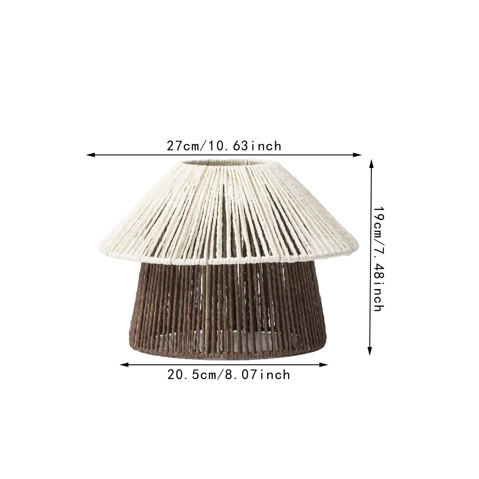 Pendant Lamp Shade Rustic Pendant Light Cage Bulb Guard Handwoven Lamp Shade for Bedroom Teahouse Restaurant Kitchen Dining Room