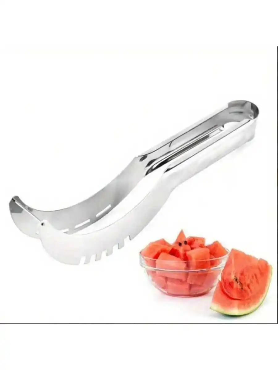 1pc, Cutting Watermelon Block Slicer Cutter, Watermelon Fruit Splitter, Stainless Steel Cutting Watermelon Tool, Kitchen Gadgets