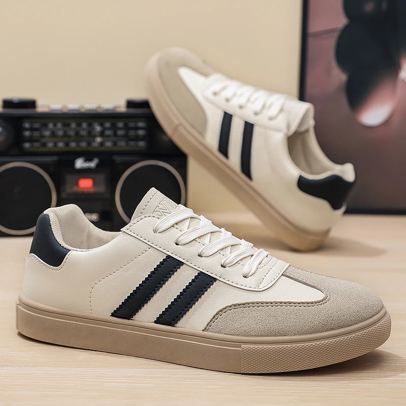 خريف جديد الرجال أحذية التدريب الألمانية الراحة الدانتيل متابعة الرجال أحذية فلكنيز خفيفة الوزن شقة أحذية التزلج رجل حذاء كاجوال