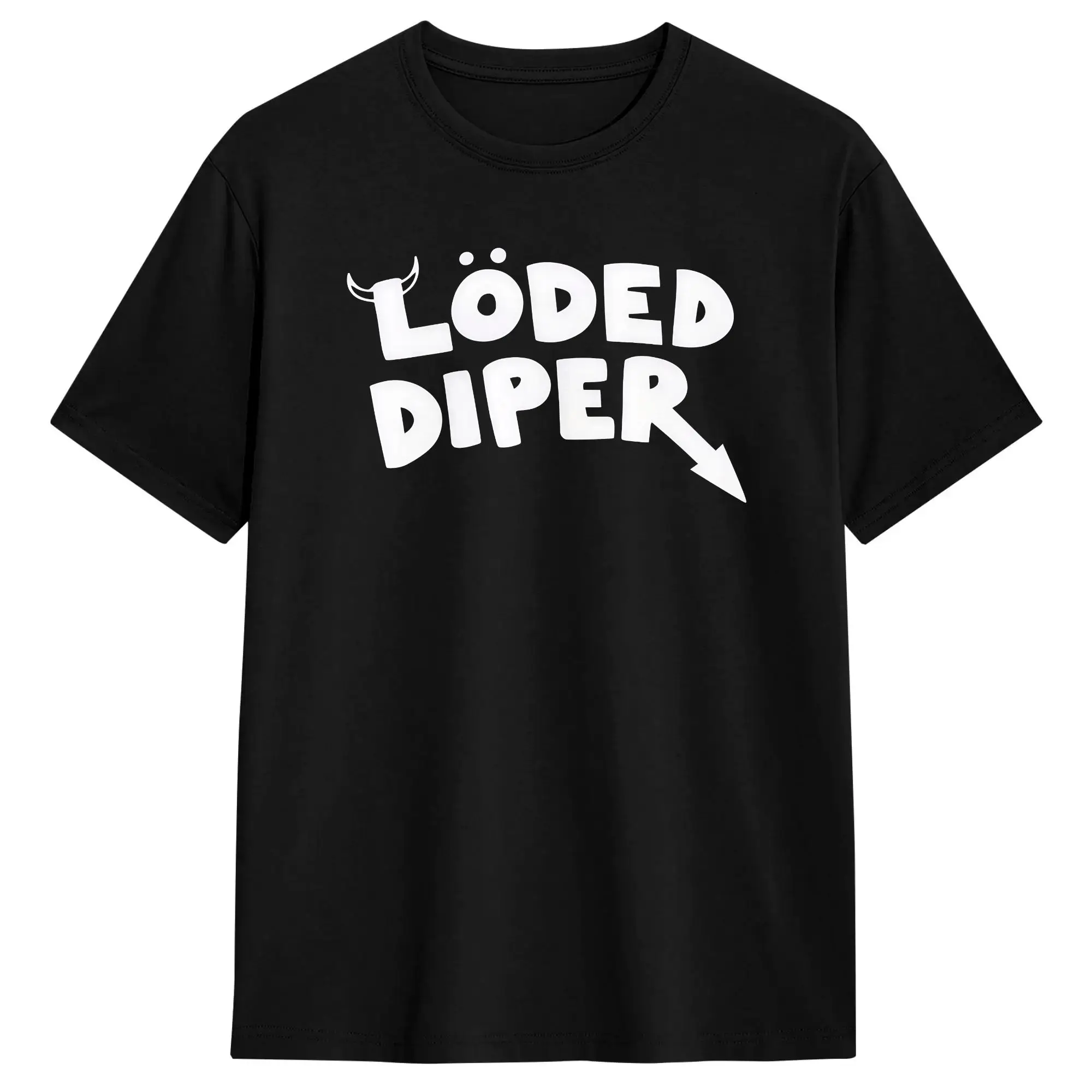Novelty Loded Diper World Tour T-Shirt for Men Crewneck Pure Cotton T Shirts  Short Sleeve Tee Shirt Party Clothing