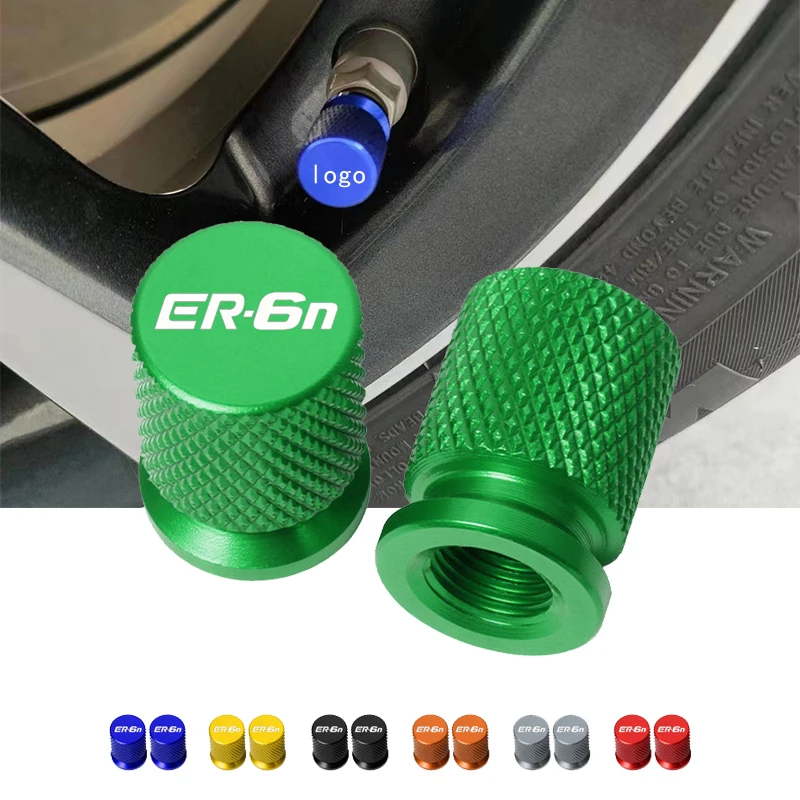 

For KAWASAKI ER-6N ER6N ER 6N 2012-2023 Motorcycle CNC Aluminum Tire Valve Air Port Stem Cover Caps
