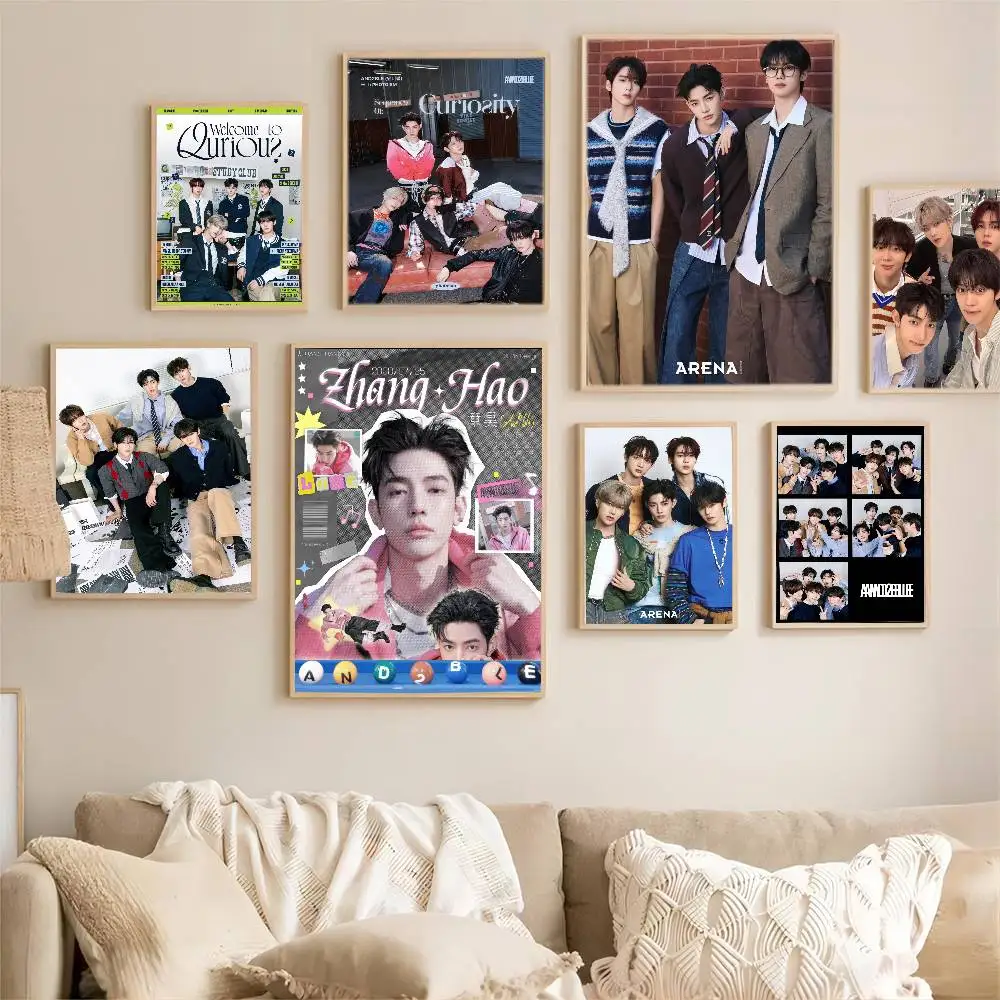Kpop A-AND2BLE BOY DIY Sticky Poster Whitepaper Prints Posters Artwork Vintage Decorative Painting - view 4