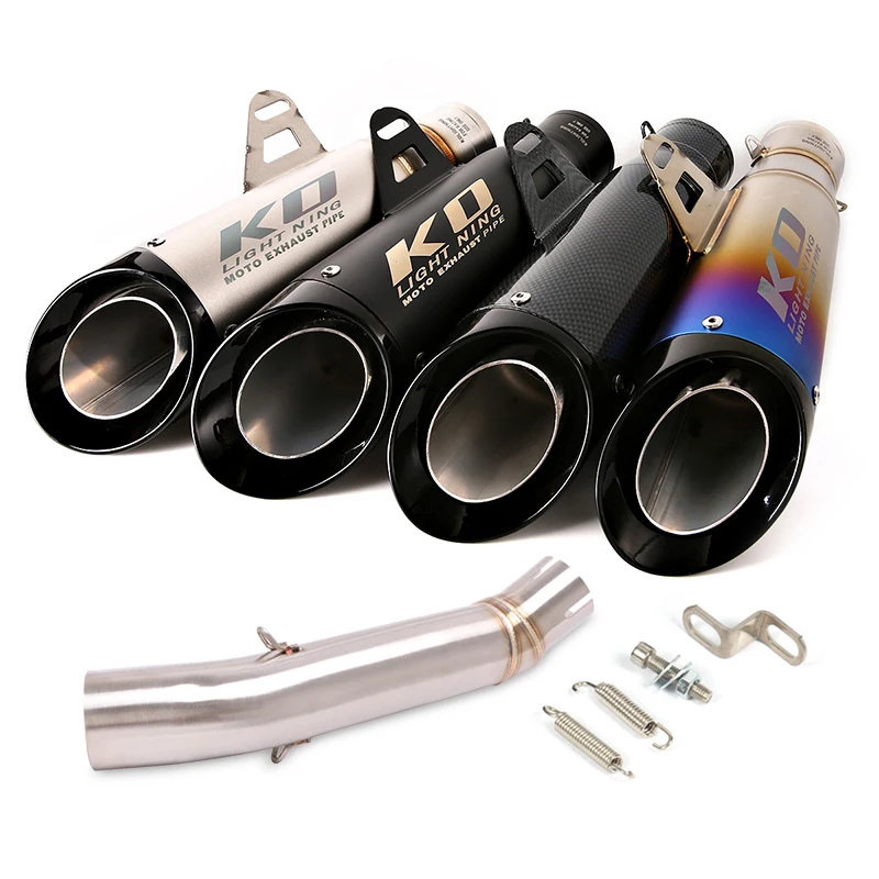 

Motorcycle Exhaust For VOGE LX500-A 500DS Any Year Mid Pipe Link Tube Connect Stainless Steel/Titanium Body Carbon Tail Slip On