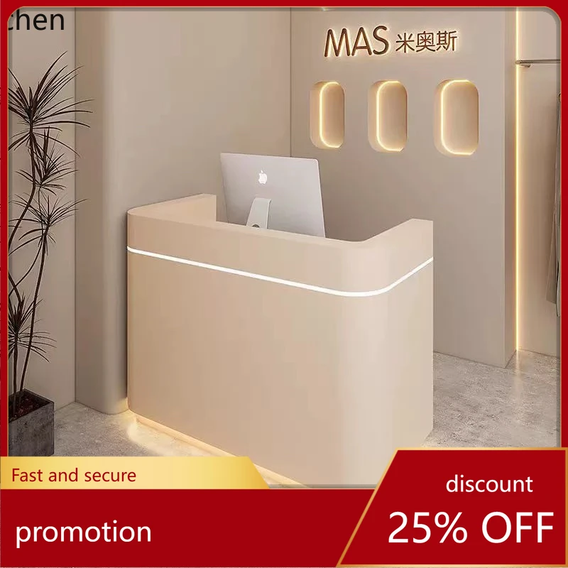 

HTclothing store checkout page store small beauty salon cream wind reception desk paint bar