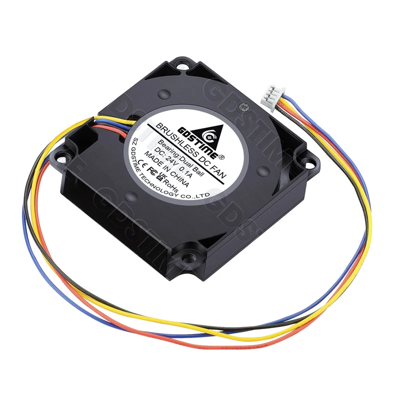 Gdstime 2Pcs 40mm 24V 3D 프린터 팬 40x10MM 듀얼 볼 터보 송풍기... - 3