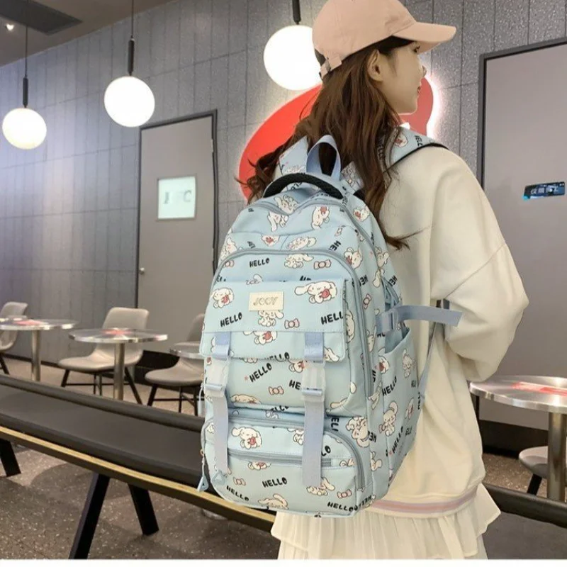 

Sanrio New Cinnamoroll Babycinnamoroll Student Schoolbag Waterproof Stain-Resistant Lightweight Casual Cartoon Backpack