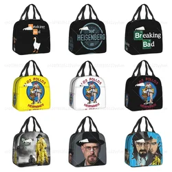 Breaking Bad Lunch Box Cooler Thermal Insulated Los Pollos Hermanos Chicken Brothers Lunch Tote Bag dla kobiet Torby na żywność dla dzieci