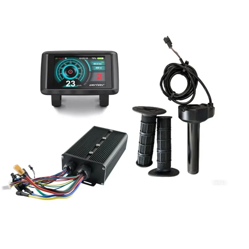 Bike Conversion Kit Controller Set for 2000w 3000w 5000w 45A 60A 80A Controller with  Throttle and TFT Display