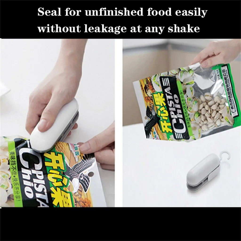 Mini Handheld Ferramenta De Selagem De Alimentos Portáteis Clipe Máquina De Selagem Térmica Selador Home Snack Bag Selador Utensílio De Cozinha Ferramenta De Vedação