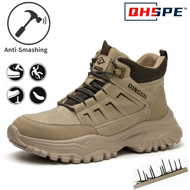 أحذية أمان رجالية أحذية عمل رجالية خفيفة الوزن مانعة للانزلاق مع حماية أحذية بمقدمة فولاذية مضادة للثقب 38-45 #1