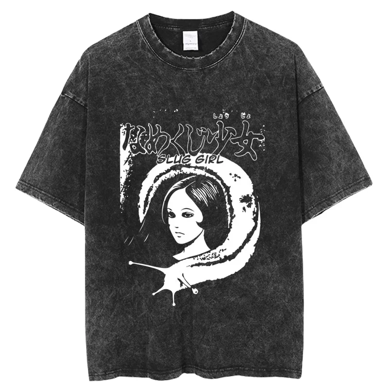 

2026 New Arrival Washed Cotton T-shirt Women Retro Distressed Short Sleeve Loose Fashion Basic Tee Top
