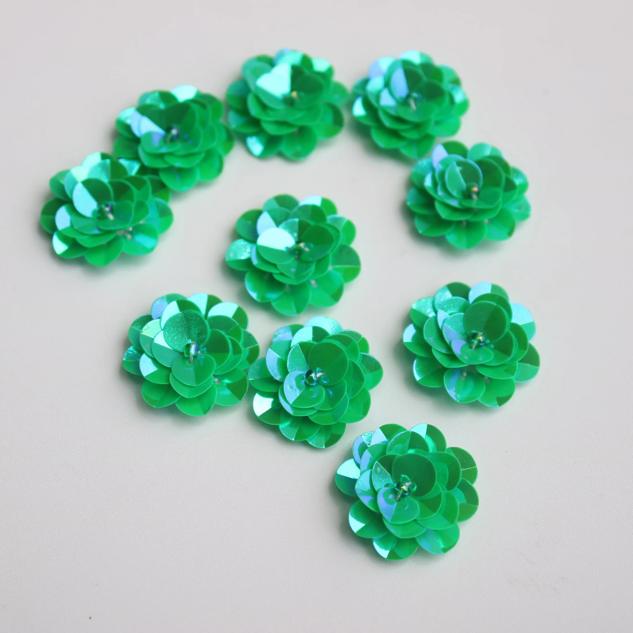 10 Stück/Set Blumen-Perlen-Applikationen für Kleidung DIY Strass-Pailletten Aufnähbare Stickerei-Applikationen Parche Ropa – Detail 8